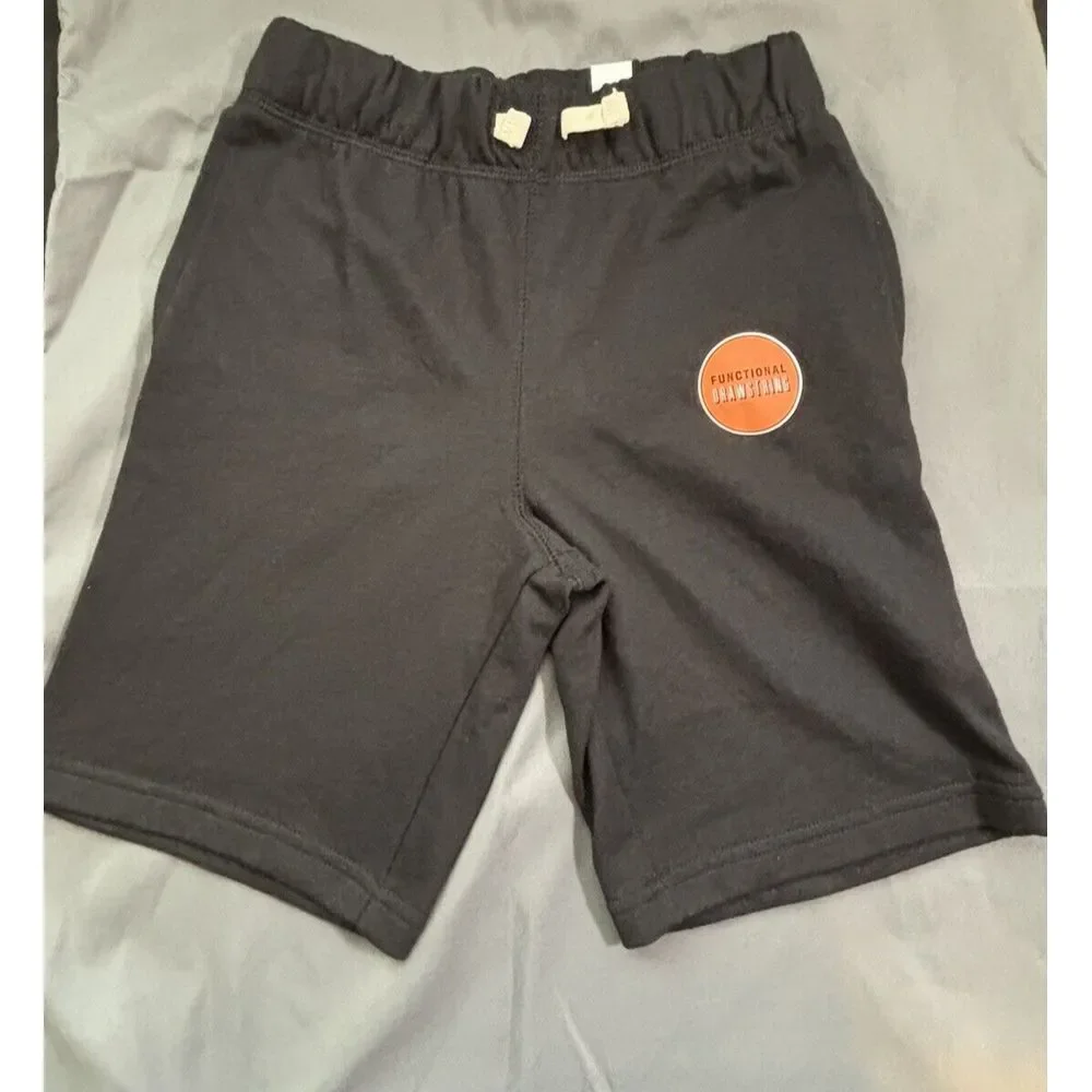 Children's Place French Terry Boys‎ Black Shorts Medium (7/8) New
